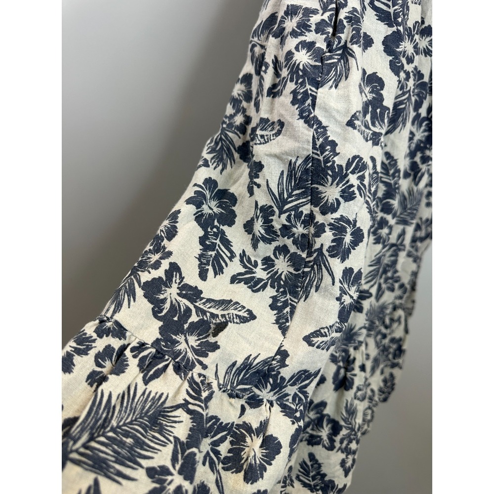The New Society Girls Floral Hibiscus Dress Size 16y Teen Youth Boho Linen Blend - Picture 13 of 16